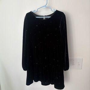 GAP Black velvet Starry Kids Dress